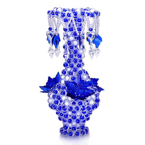 diy手工串珠花瓶材料包散珠子家居编织欧式客厅创意摆件饰品制作-图4